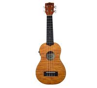 KALA Exotic Mahogany KA-SEME (Acoustic-Electric) Soprano Ukulele with EQ, Natural