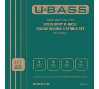 Kala - Juego de 4 cuerdas de níquel con núcleo de acero U•BASS® Round Wound de La Bella, compatible con Kala Solid Body U•BASS® con pastilla magnética