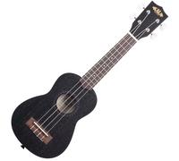 KALA KA-15S BLK - Ukelele soprano (caoba, incluye funda), color negro