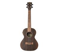 Kala KA-EBY-TE - Ukelele tenor electrificado para adultos y principiantes, ukelele de caoba y palisandro de 4 cuerdas para músicos experimentados y nuevos con funda incluida, instrumentos musicales de