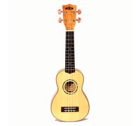 Kala KA-FMS Spalted ukelele Soprano con madera de arce flameado con funda