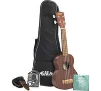 Kala KA KA 15 S BNDL RW Soprano Ukulele Starter Pack + Gig Bag, Tuner, Strap and Strings