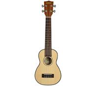 Kala KA KA sslng Tapa de pícea maciza con cuello largo brillante Ukelele de concierto (con bolsa