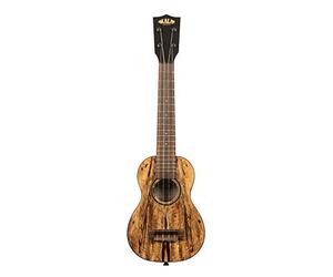 KALA KA-MG-SLNG Ukelele soprano de mango partido, cuello largo, con bolsa (UB-S)