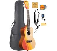 Kala KA-SURF-SWELL Swell - Paquete de ukelele para tabla de surf con bolsa, afinador, cuerdas Aquila, correa, DVD instructivo Austin Bazaar y paño de pulido