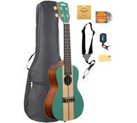 Kala KA-SURF-WIPEOUT Wipeout - Paquete de ukelele para tabla de surf con bolsa, afinador, cuerdas Aquila, correa, DVD instructivo Austin Bazaar y paño de pulido
