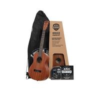 Kala - Kit de iniciación oficial de ukelele barítono para aprender a tocar, caoba satinada, incluye lecciones en línea, aplicación de afinador y folleto