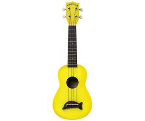 Kala Makala delfín ráfaga de color amarillo brillante - agudos ukelele con bolsa