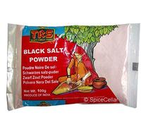 Kala Namak - Polvo de sal negro indio - 100 g - Marca TRS