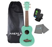 Kala Soprano Shark Ukulele Bundle con un afinador Kala y paño de pulido Lumintrail