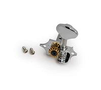 Kala Spare Parts - Cabezal para máquina de Grover, Open Gear, metal Knob, derecho, cromado