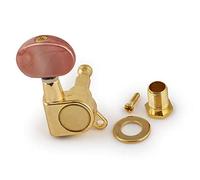 Kala Spare Parts - Machine Head, Closed Gear, Pink Knob, Left - Gold