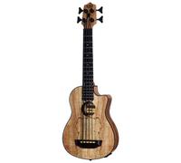 Kala U-Bass Spalted Maple Fretted Bass Ukulele with Gig Bag