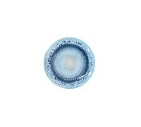 Kaladia - Plato de rallador de cerámica, para jengibre, queso parmesano, etc., en azul, diámetro: 12 cm, fabricado y pintado a mano, fabricado en España