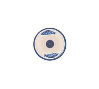 Kaladia Plato rallador de cerámica - ideal para jengibre, parmesano, etc. - en blanco con peces azules - Diámetro: 12 cm - Hecho a mano y pintado a mano - Fabricado en España