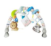 KalaDuck Arco de Juegos Carro Bebé, Arco Actividades Bebe con Espiral Actividades y Sonajero, Juguete Arco Sensorial Suave para Cuna, Cochecito y Silla de Coche para Niños Niñas 0-12 Meses