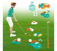 KalaDuck Juguetes de Golf para Niños, Juego de Golf con Palos de Golf Retráctiles, Retorno de Golf, Pelotas, Cabezas de Golf y Hoyos de Práctica, Regalo de Juegos Deportivos de Exterior para Niños