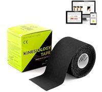 KALAHARI 1 rollo Kinesiotape Profesional + eBook Aplicaciones, Cinta Kinesiologica de Alta Adherencia y Resistente al Agua y Sudor - Kinesio Tape para Deporte y Rehabilitación, 5cm x 5m Kinesiology