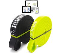 Kalahari Bandas Elásticas Musculacion Set más Ebook Ejercicios en Español - Cintas Elasticas Fitness para Entrenamiento Fuerza, Estiramiento, Gimnasio en casa, Yoga, Pilates - Goma elástica dominadas