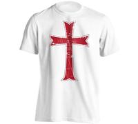 KALAIBU Crusader Knights Templar Distressed Cross Men's T-Shirt Size 3XL