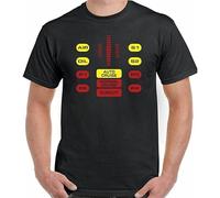 KALAIBU Knight Rider T-Shirt Kitt Control Panel Mens Funny David Hasselhoff The Hoff Size XXL
