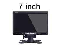 kalakus Monitor LCD de 7 pulgadas para coche, cámara de marcha atrás, monitor de marcha atrás, reproductor de DVD universal para la mayoría de vehículos, pantalla LCD negra