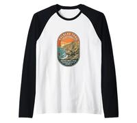 Kalalau-Trail-Kauai Hawaii - Na-Pali-Costa Senderismo Camiseta Manga Raglan