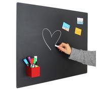 KalaMitica - Pizarra Magnética Grande de Pared - Pizarra Negra Escribible con Tizas y Borrable, Tablero Imantado para Imanes - Antracita, 74x57 cm
