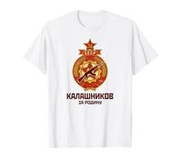 Kalashnikov AK-47 URSS CCCP Vintage Amante de Armas de la Guerra Fría Camiseta
