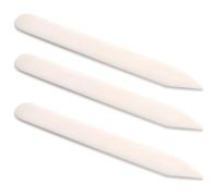 Kalastussaari Herramientas de raspador de Huesos, Juego de Manchas de 3 Piezas y cepillos de lintio, Herramientas de bruñido portátiles para artesanías de Cuero, Costura, Manualidades de Papel