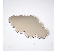Kalavika - Espejo decorativo 3D para pared, acrílico, espejo de pared, estilo nórdico, pegatinas en forma de dibujo animado para decoración de habitación (nube)