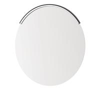 kalb CURVIA, LED Spiegellampe gebbogene Spiegelbeleuchtung für runde Spiegel Ø 60, 70 & 80 cm, 12VDC, 6W, neutralweiß 4000K, IP44, Flimmerfreie Schminklicht, schwarz matt, Aluminium (70cm)