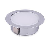kalb | Foco empotrable LED Foco empotrable para Muebles In nillo de fijación, Metal Cromado con ABS, 2W (Blanco Neutro)
