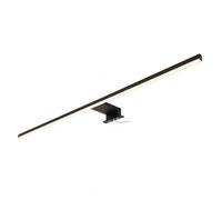 Kalb Lámpara de baño LED de 100 cm IP44, aplique espejo con efecto de desplazamiento luminoso, lámpara de baño 230 V para pared o armario de inodoro, negro 3000 K