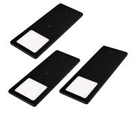 kalb | Luces LED bajo armarios negro 5W- luz muy plana cocina foco empotrable foco empotrable (Lote de 3 blanco neutro)