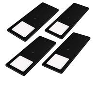 kalb | Luces LED bajo armarios negro 5W- luz muy plana cocina foco empotrable foco empotrable (Lote de 4 blanco neutro)