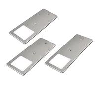 kalb | Luces LED bajo armarios plata 5W- luz de cocina muy plana (Lote de 3, blanco cálido)