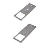 kalb | Luminarias LED bajo el armario acero inoxidable cepillado 5W- luminaria de cocina muy plana con función de regulación táctil foco empotrado, selección:Juego de 2 blanco neutro