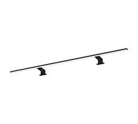 kalb | Spectraline, lámpara LED para baño de 120 cm IP44, iluminación para espejos de 18W, apta para espacios húmedos, conexión directa a 230V, opción de montaje 3 en 1 (Negro - Blanco neutro)