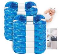 KALBIGRO 10 Piezas Recambios para Contenedor de Pañales, Compatibles con Tommee Tippee y Angelcare, Bolsas de Papelera para Bebé con Aroma a Limón, Casete para Twist & Click, Litter Locker II