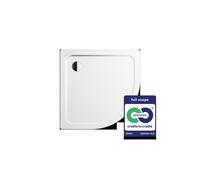 Kaldewei ARRONDO plato de ducha en cuarto de círculo 871-1, 90x90x6,5cm, 460100010001, Color: Blanco