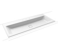 Kaldewei Lavabo empotrado CONO 3082, 1200x500x14 mm, 901806033001, Versión: con 3 agujeros para grifos