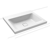 Kaldewei Cono lavabo 60x50 cm rectangular sobre encimera blanco 901906003001