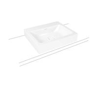 Kaldewei Cono lavabo 60x50 cm rectangular sobre encimera blanco 902106013001