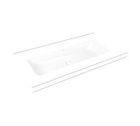 Kaldewei Cono lavabo 86.9x38.2 cm rectangular bajo encimera blanco 902406003001
