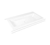 Kaldewei Cono lavabo 90x50 cm rectangular sobre encimera blanco 902006013001
