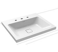 Kaldewei Cono lavabo 90x50 cm rectangular sobre encimera blanco 902006033001
