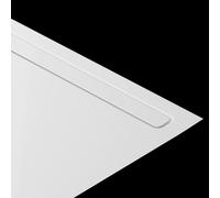 Kaldewei NEXSYS, panel de diseño, para plato de ducha con longitud de 90 cm, 687771240001, Color: recubrimiento de polvo blanco alpino