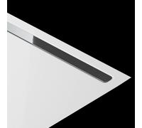 Kaldewei NEXSYS, panel de diseño, para plato de ducha con longitud de 90 cm, 687771240986, Color: acero inoxidable brillante