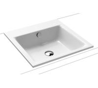 Kaldewei Puro lavabo 46x46 cm cuadrada empotrado blanco brillante 900006003001